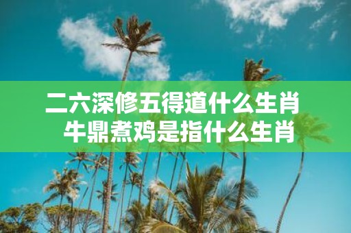 二六深修五得道什么生肖 牛鼎煮鸡是指什么生肖