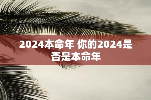 2025本命年 你的2025是否是本命年