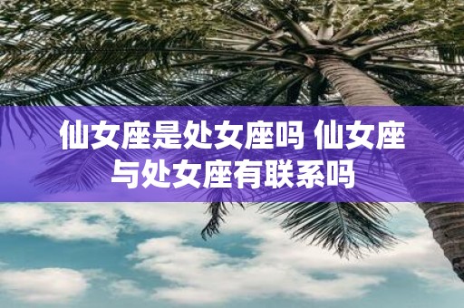 仙女座是处女座吗 仙女座与处女座有联系吗