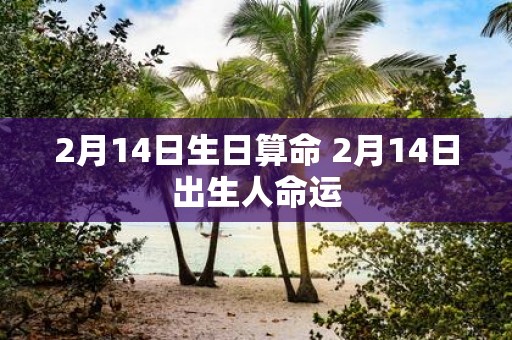 2月14日生日算命 2月14日出生人命运