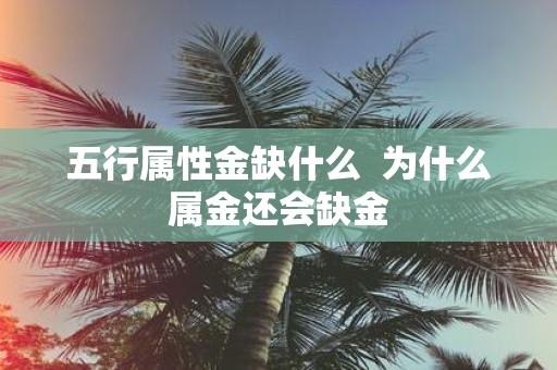 五行属性金缺什么 为什么属金还会缺金