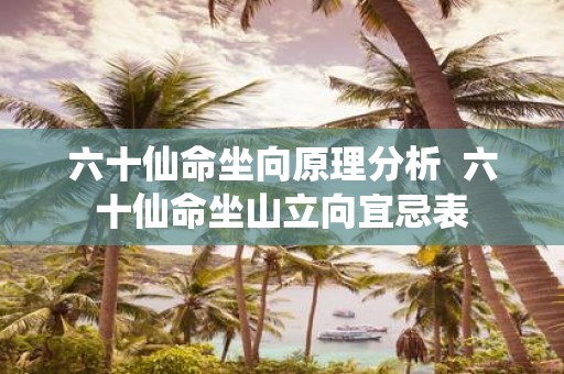 六十仙命坐向原理分析 六十仙命坐山立向宜忌表