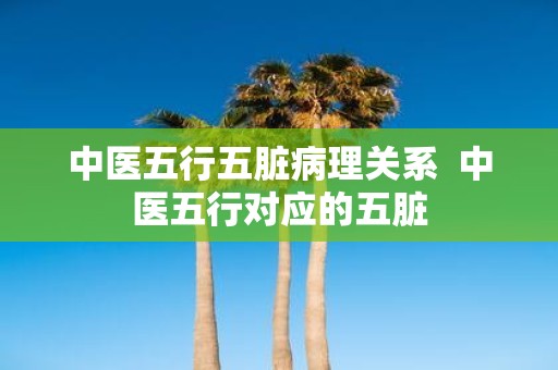 中医五行五脏病理关系 中医五行对应的五脏