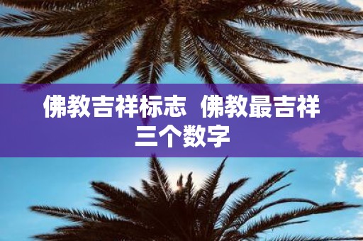 佛教吉祥标志 佛教最吉祥三个数字