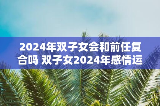 2025年双子女会和前任复合吗 双子女2025年感情运势如何