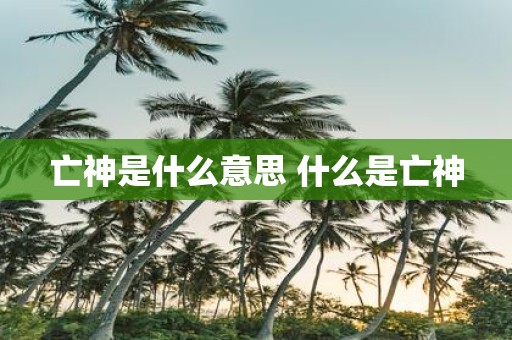 亡神是什么意思 什么是亡神