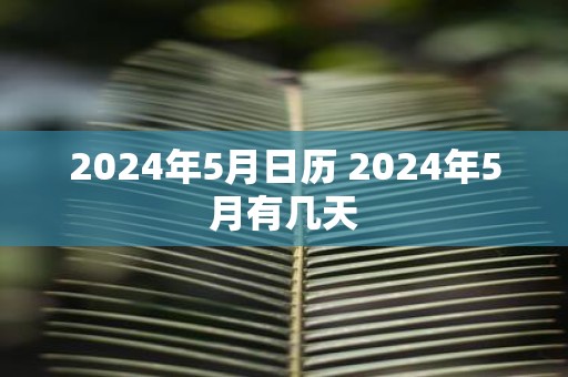 2025年5月日历 2025年5月有几天