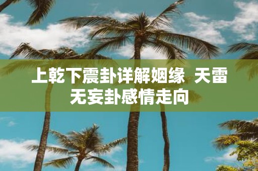 上乾下震卦详解姻缘 天雷无妄卦感情走向
