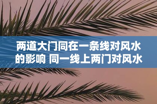 两道大门同在一条线对风水的影响 同一线上两门对风水影响