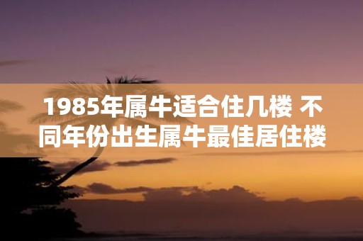 1985年属牛适合住几楼 不同年份出生属牛最佳居住楼层