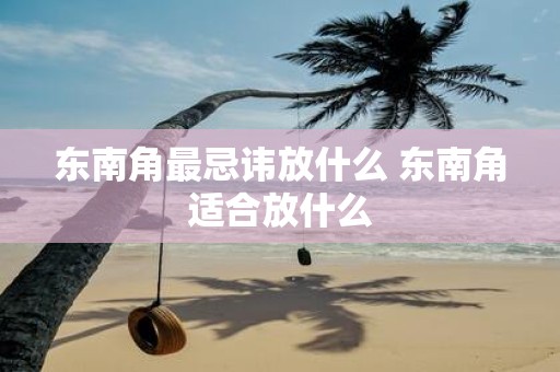 东南角最忌讳放什么 东南角适合放什么