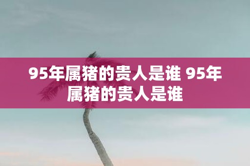 95年属猪的贵人是谁 95年属猪的贵人是谁