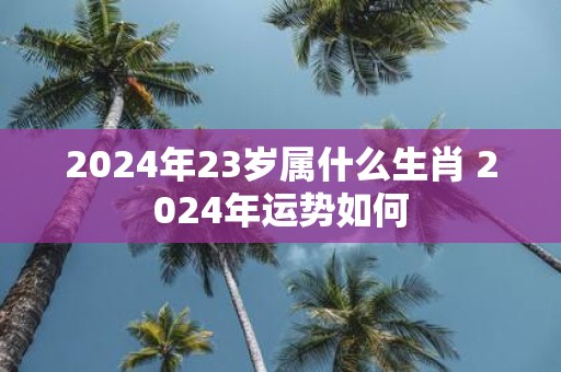 2025年23岁属什么生肖 2025年运势如何