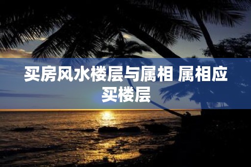 买房风水楼层与属相 属相应买楼层