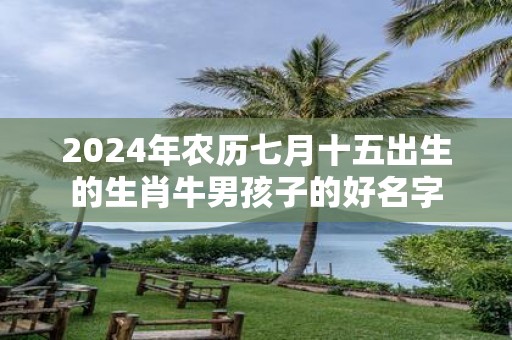 2025年农历七月十五出生的生肖牛男孩子的好名字
