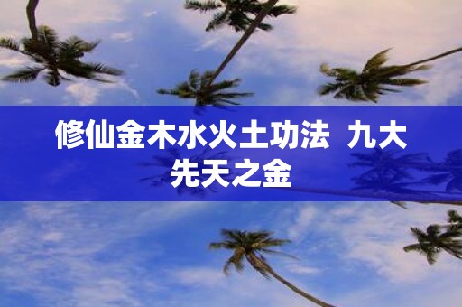 修仙金木水火土功法 九大先天之金