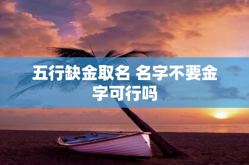 五行缺金取名 名字不要金字可行吗