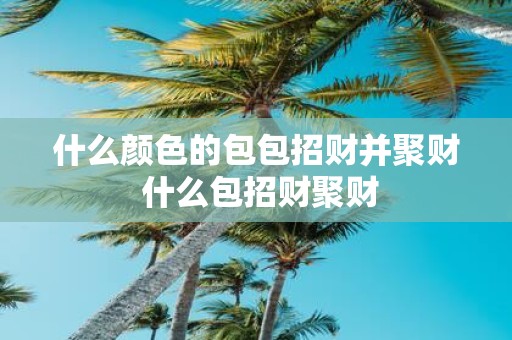 什么颜色的包包招财并聚财 什么包招财聚财