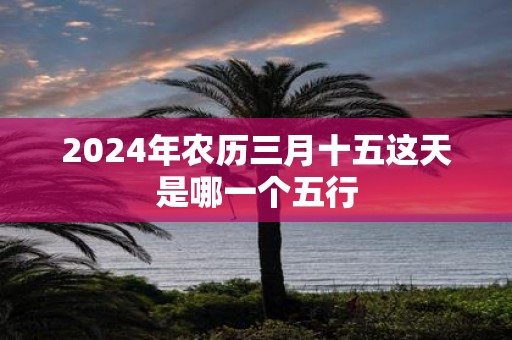 2025年农历三月十五这天是哪一个五行