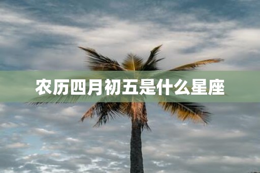 农历四月初五是什么星座