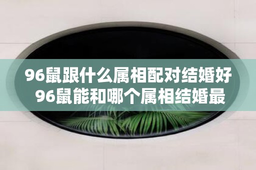 96鼠跟什么属相配对结婚好 96鼠能和哪个属相结婚最好