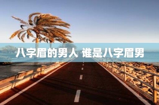 八字眉的男人 谁是八字眉男