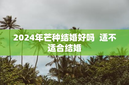 2025年芒种结婚好吗 适不适合结婚
