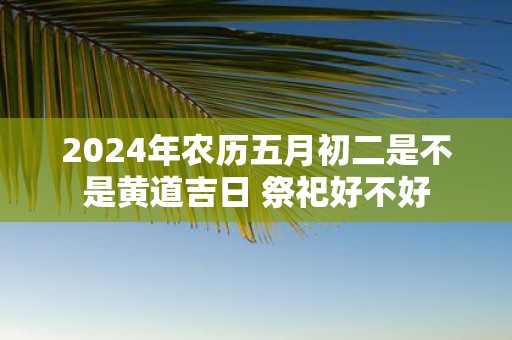 2025年农历五月初二是不是黄道吉日 祭祀好不好
