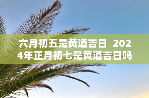 六月初五是黄道吉日 2025年正月初七是黄道吉日吗