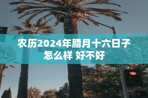 农历2025年腊月十六日子怎么样 好不好