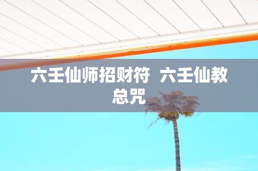 六壬仙师招财符 六壬仙教总咒