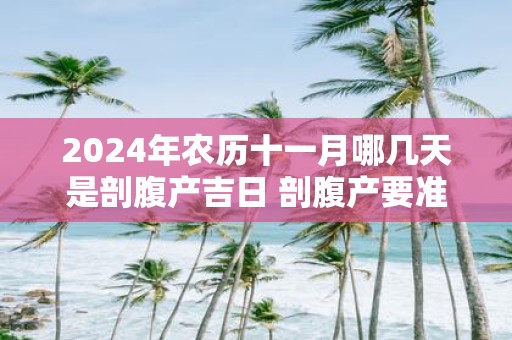 2025年农历十一月哪几天是剖腹产吉日 剖腹产要准备什么