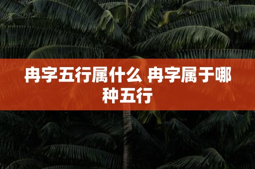 冉字五行属什么 冉字属于哪种五行