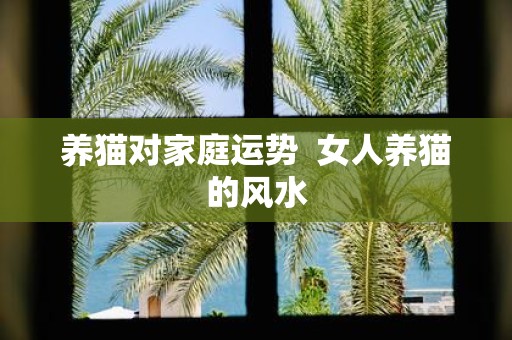 养猫对家庭运势 女人养猫的风水