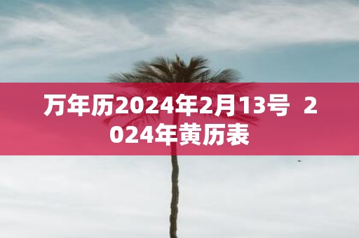 万年历2025年2月13号 2025年黄历表
