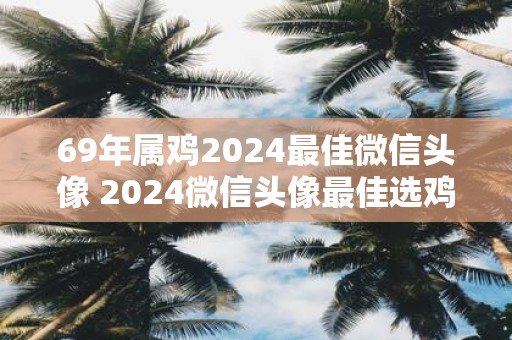 69年属鸡2025最佳微信头像 2025微信头像最佳选鸡69年生的靠谱吗