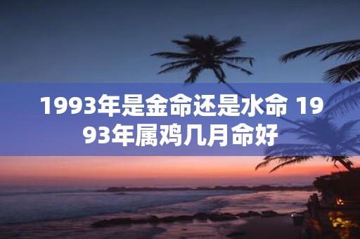 1993年是金命还是水命 1993年属鸡几月命好