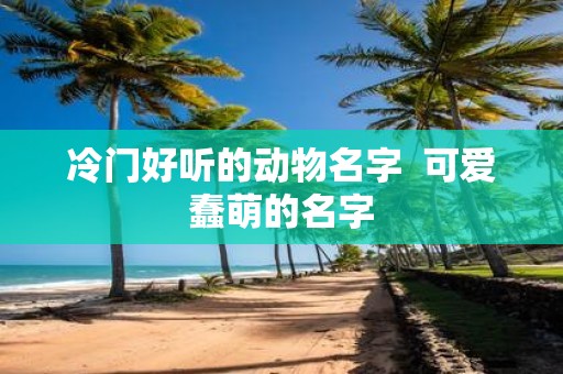 冷门好听的动物名字 可爱蠢萌的名字
