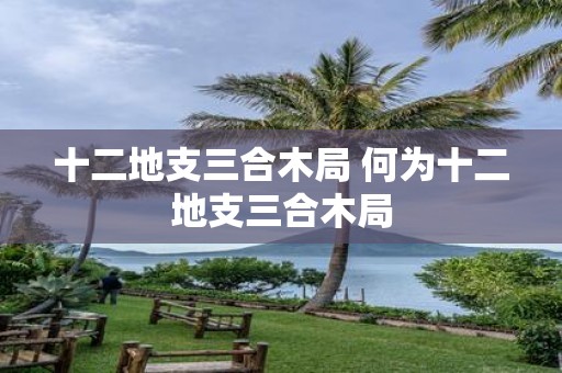 十二地支三合木局 何为十二地支三合木局
