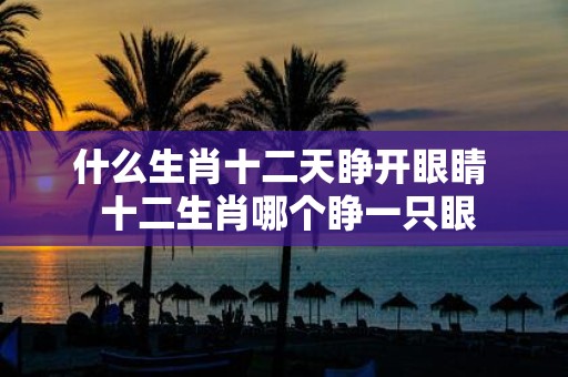 什么生肖十二天睁开眼睛 十二生肖哪个睁一只眼