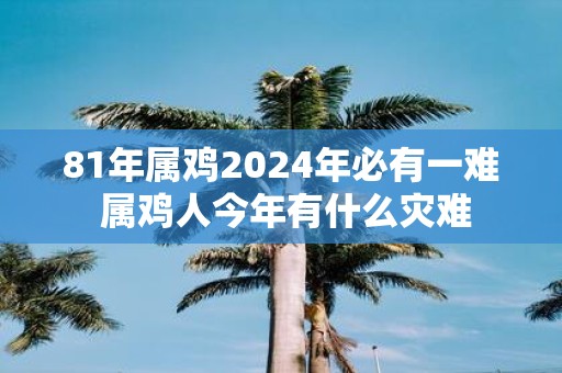81年属鸡2025年必有一难 属鸡人今年有什么灾难