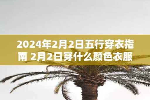 2025年2月2日五行穿衣指南 2月2日穿什么颜色衣服