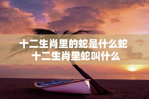 十二生肖里的蛇是什么蛇 十二生肖里蛇叫什么