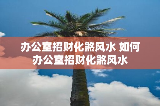 办公室招财化煞风水 如何办公室招财化煞风水