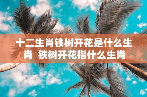 十二生肖铁树开花是什么生肖 铁树开花指什么生肖