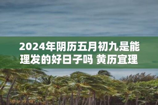 2025年阴历五月初九是能理发的好日子吗 黄历宜理发吗