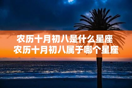 农历十月初八是什么星座 农历十月初八属于哪个星座