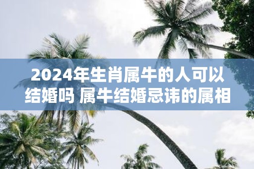 2025年生肖属牛的人可以结婚吗 属牛结婚忌讳的属相