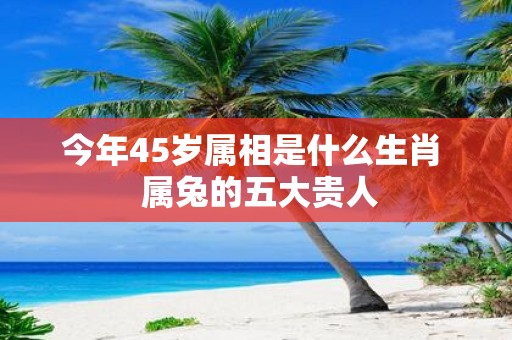 今年45岁属相是什么生肖 属兔的五大贵人