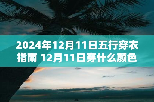 2025年12月11日五行穿衣指南 12月11日穿什么颜色的衣服